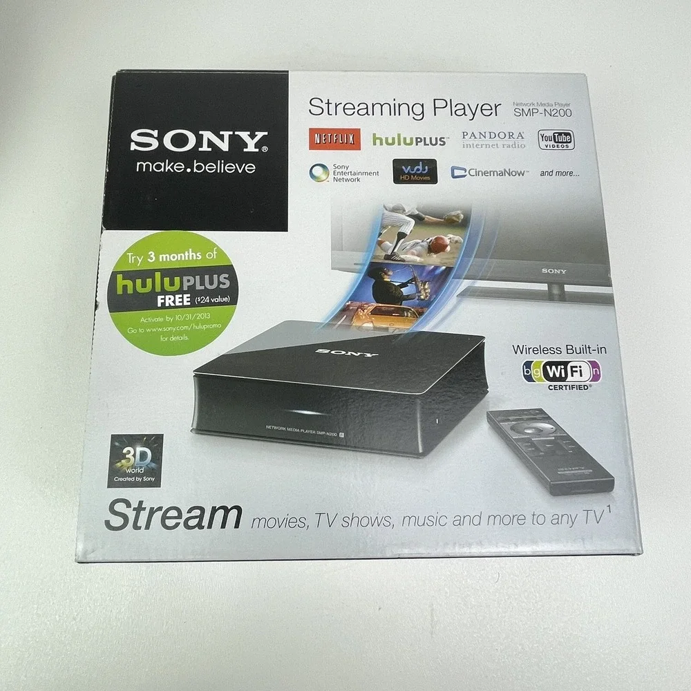Sony SMP N200 Network Media Player Connection Cord Box No Remote
